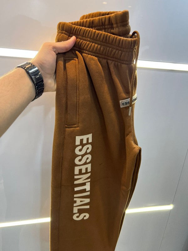 Essential Whitish Embroidery Logo Premium Imported Jogger Sweatpants