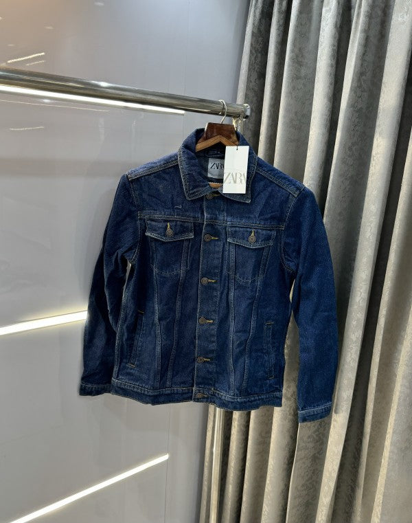Zara Denim Premium Classic Denim Jacket