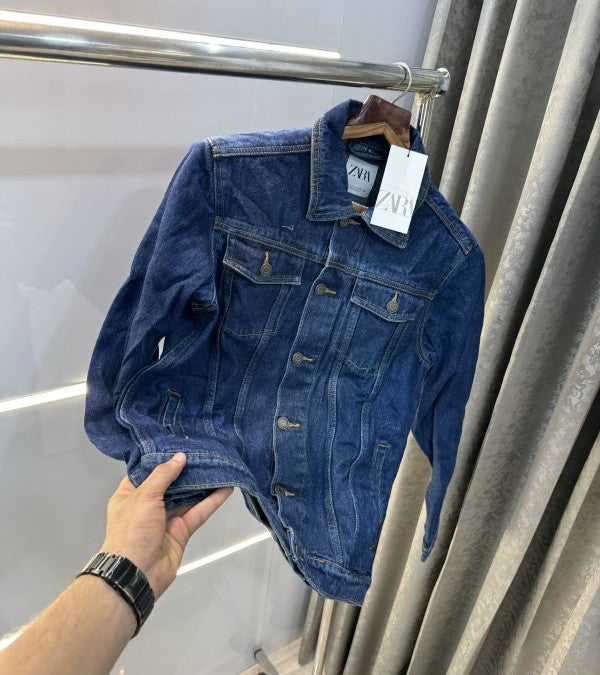 Zara Denim Premium Classic Denim Jacket