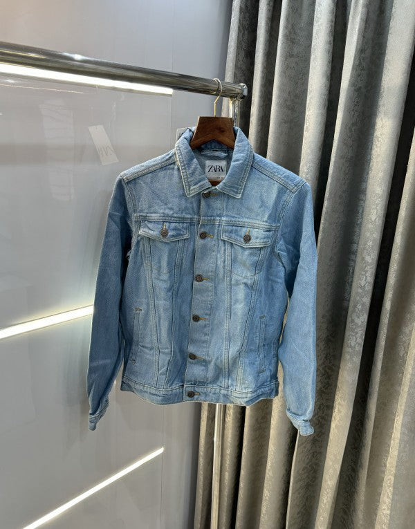 Zara Denim Premium Classic Denim Jacket
