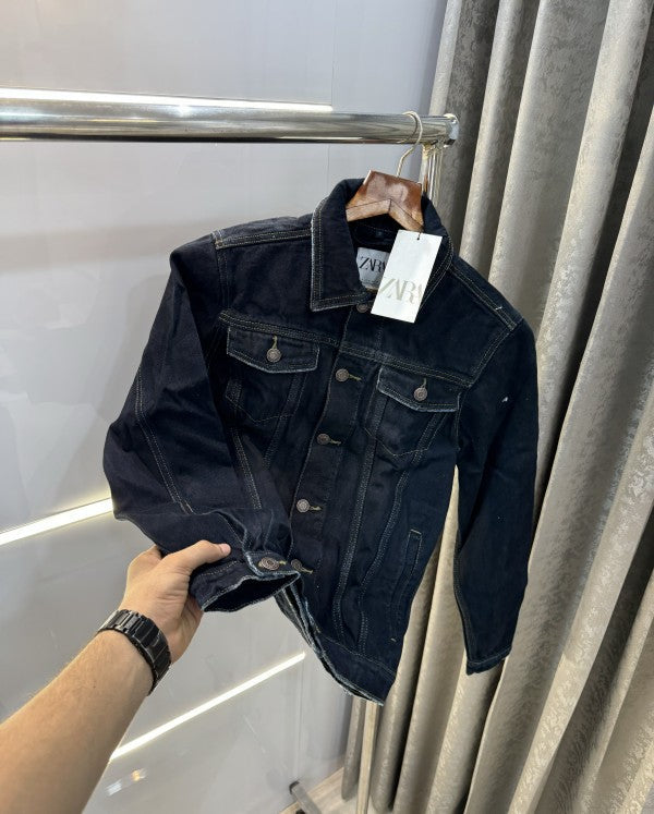 Zara Denim Premium Classic Denim Jacket