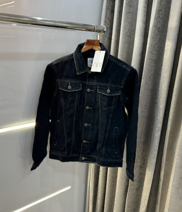 Zara Denim Premium Classic Denim Jacket