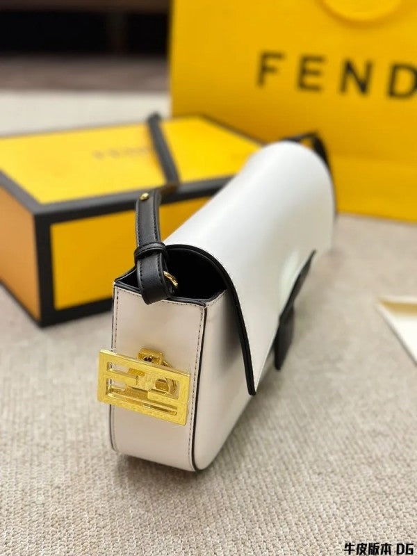 Fendi Baguette Twist Premium Shoulder Crossbody Bag With OG Box & Dust Bag