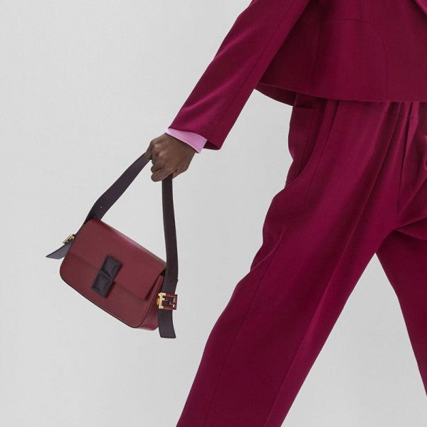 Fendi Baguette Twist Premium Shoulder Crossbody Bag With OG Box & Dust Bag