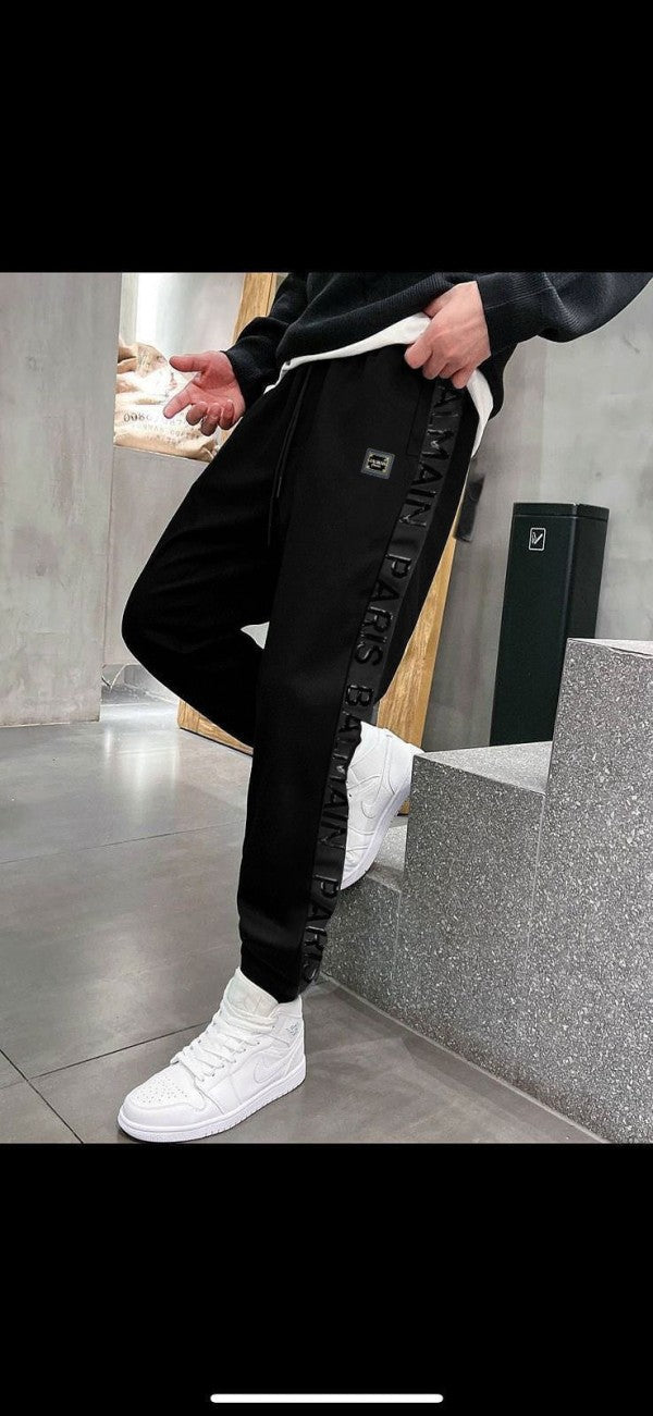 Balmai n Paris White Steel Logo Imported Jogger With Carry Bag