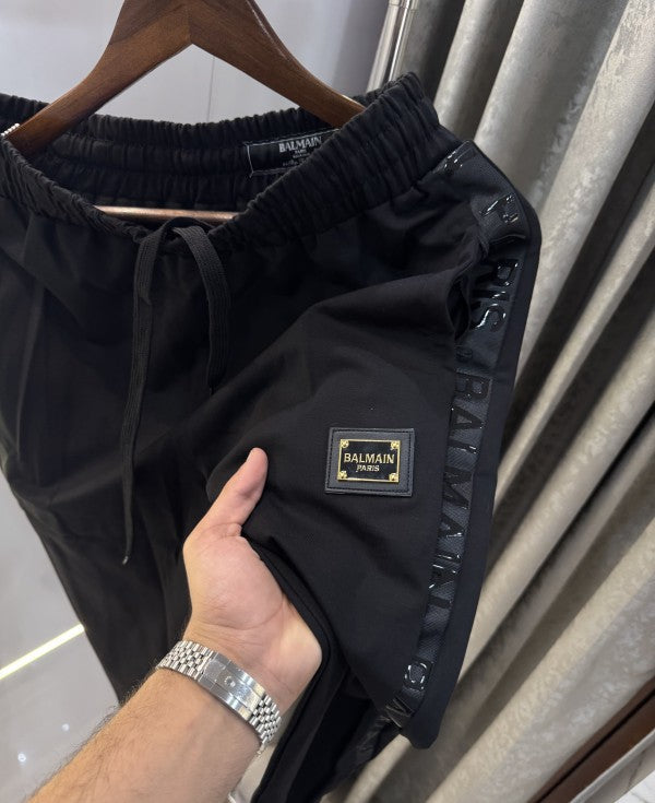 Balmai n Paris White Steel Logo Imported Jogger With Carry Bag