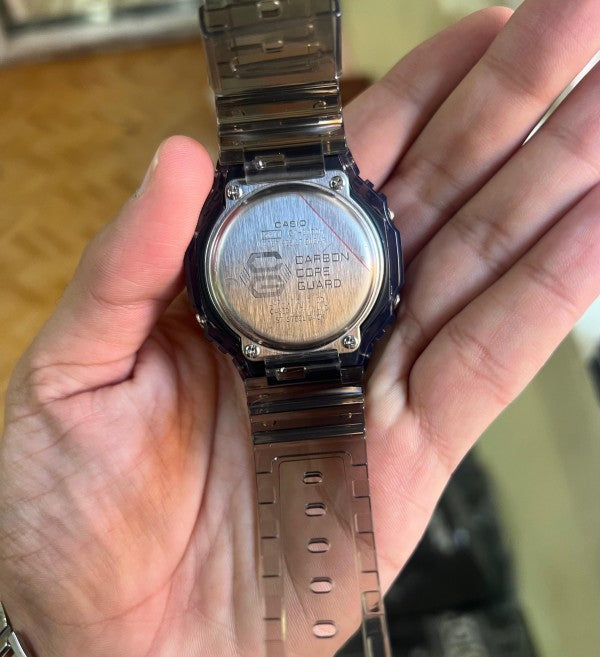 G shock Casio Grey Transparent Designer Japan Machine Watch