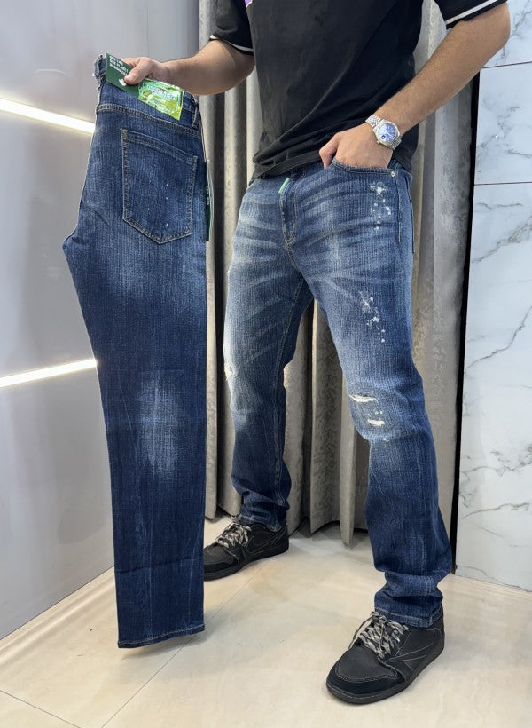 Dsquared2 Greenish Ripped Denim