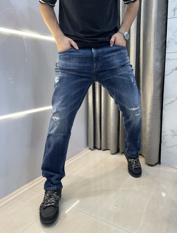 Dsquared2 Greenish Ripped Denim