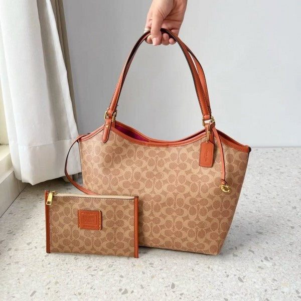 Coach Day Tote With Removable Pouch & Dust Bag