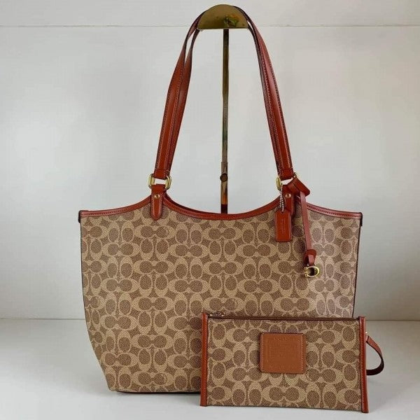Coach Day Tote With Removable Pouch & Dust Bag