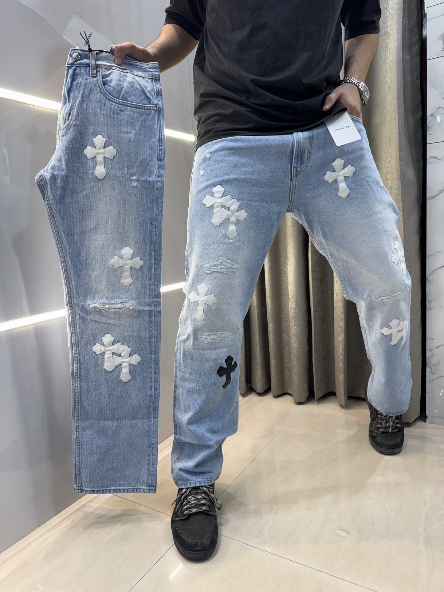 Chrome Hearts Imported Denim – Embroidered Classic Edition (TS001)