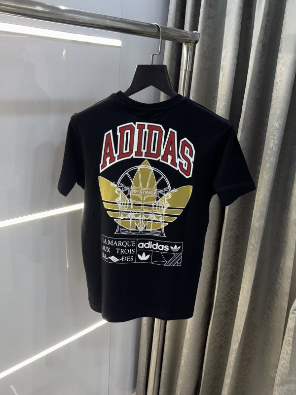 Adidas Black Back Print Premium T-Shirt