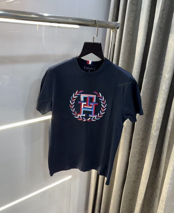 Tommy Hilfiger Navy Blue Logo Work T-Shirt