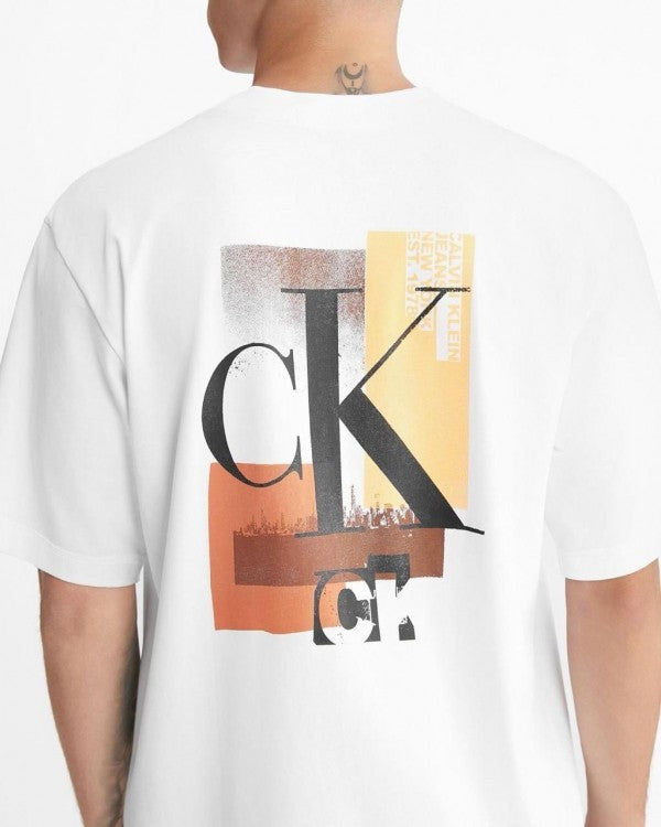 Calvin Klein White Back Print T-Shirt