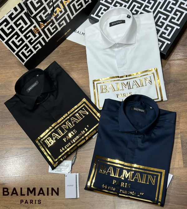 Balmain Paris Logo Print With Premium Box Packing And Carry Bag