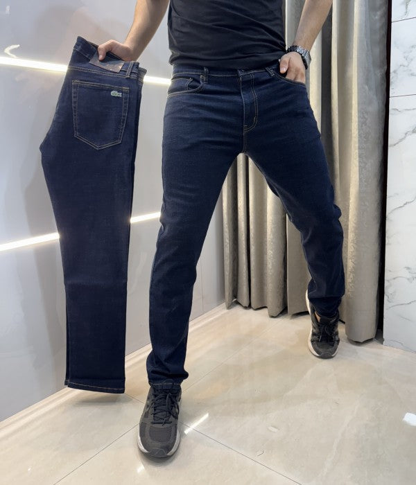 Lacoste Navy Blue Imported Hyperflex Denim