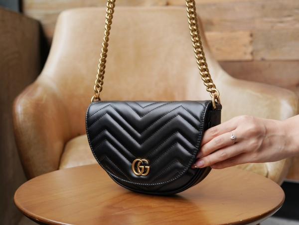Gucci GG Marmont Moon Premium Shoulder Bag With OG Box