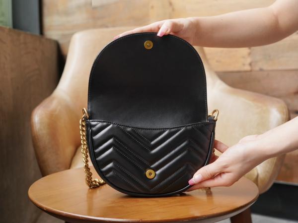 Gucci GG Marmont Moon Premium Shoulder Bag With OG Box