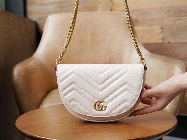 Gucci GG Marmont Moon Premium Shoulder Bag With OG Box