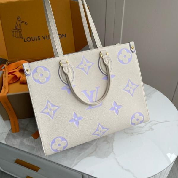 Louis Vuitton LV On The Go Monogram Premium Leather Tote Bag