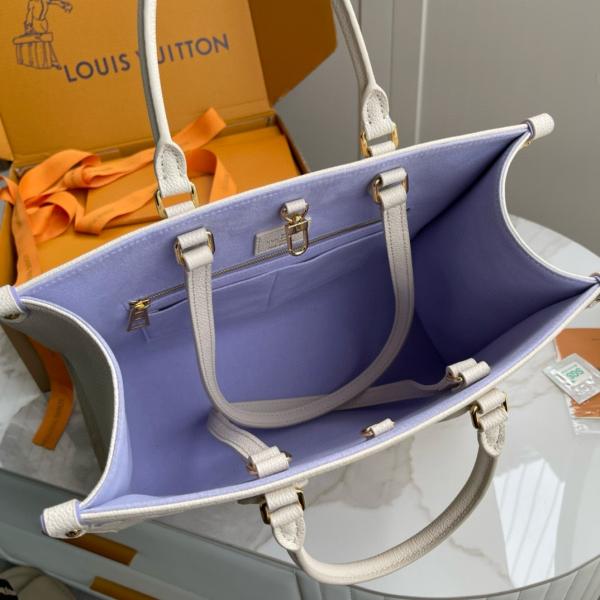 Louis Vuitton LV On The Go Monogram Premium Leather Tote Bag