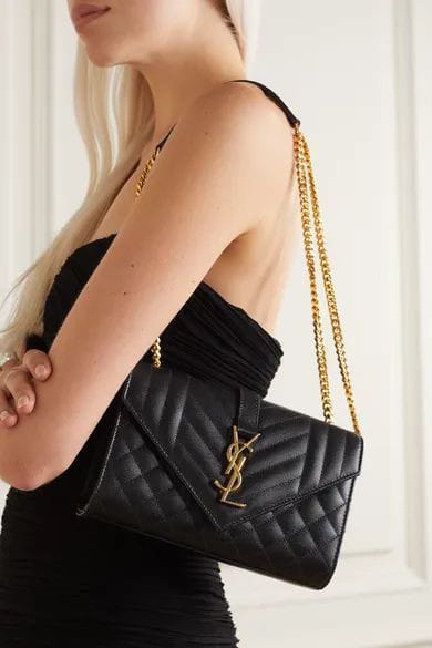 SAINT LAURENT TRIQUILT ENVELOPE SLING BAGS - LABLEWHORE.COM