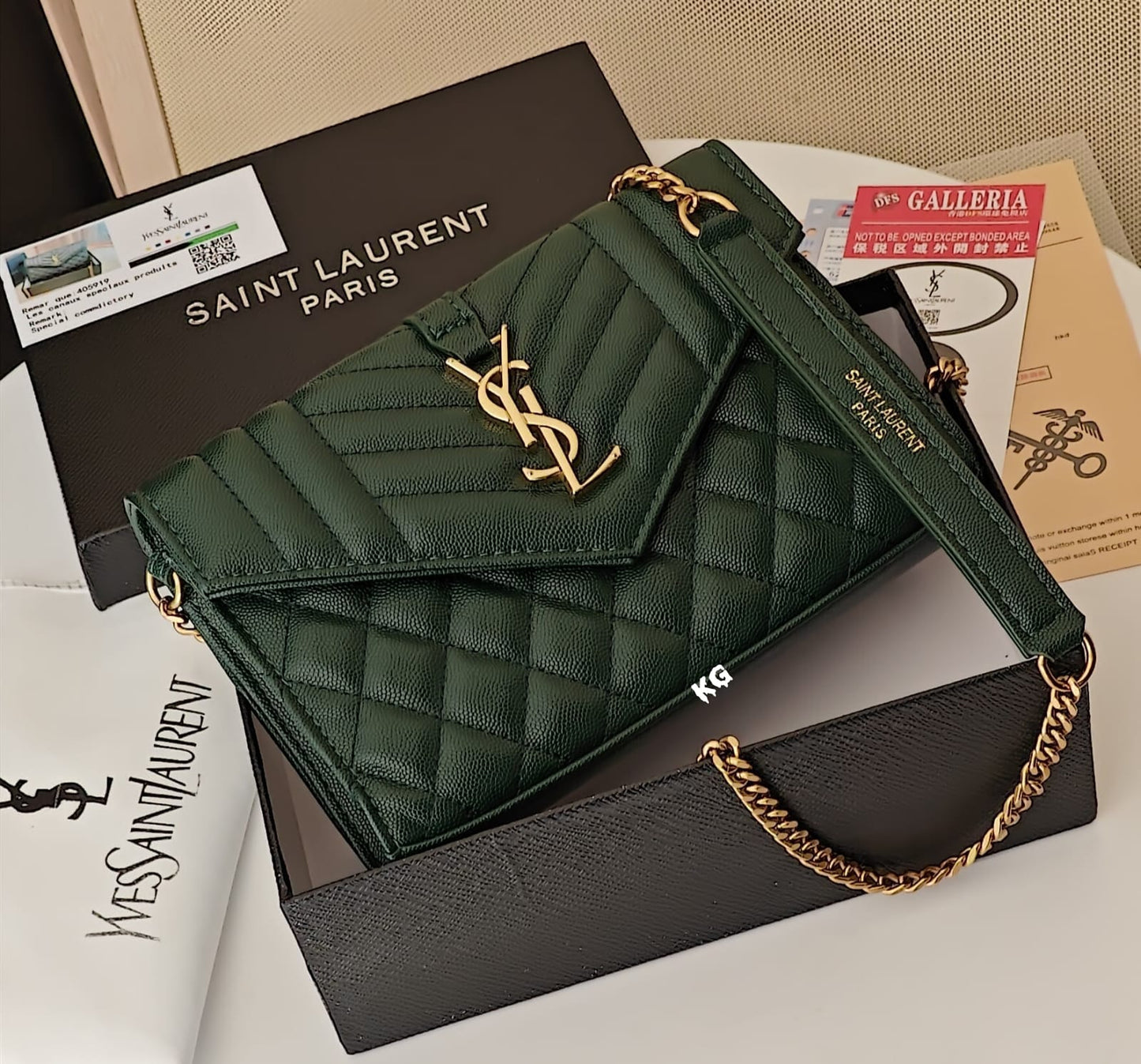 SAINT LAURENT TRIQUILT ENVELOPE SLING BAGS - LABLEWHORE.COM