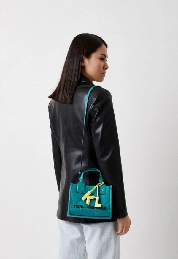 KARL LAGERFELD KSquare Embossed Tote Bag With OG Box & Dust Bag - LABLEWHORE.COM