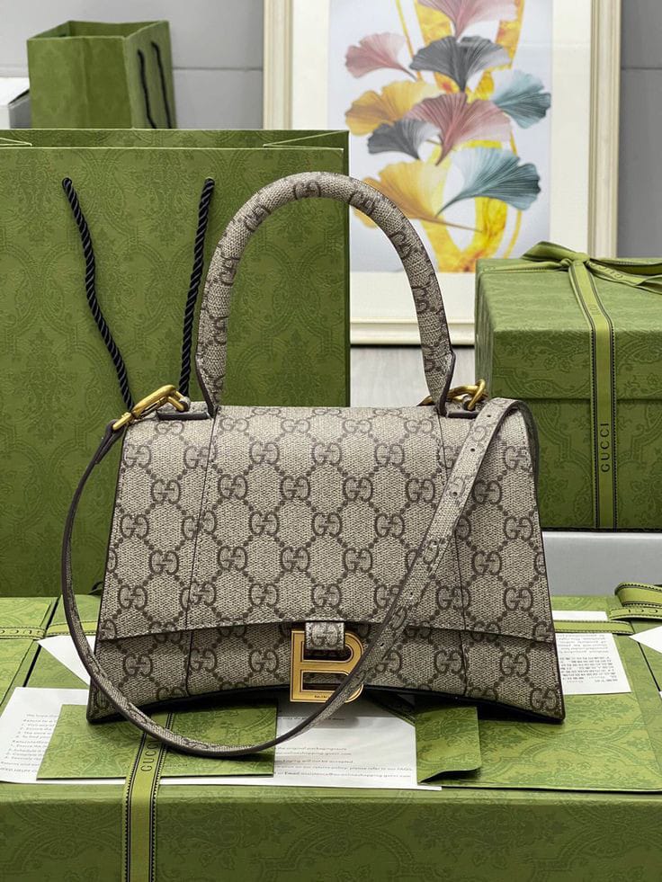 BALENCIAGA & GUCCI COLLABORATION HOURGLASS BAGS