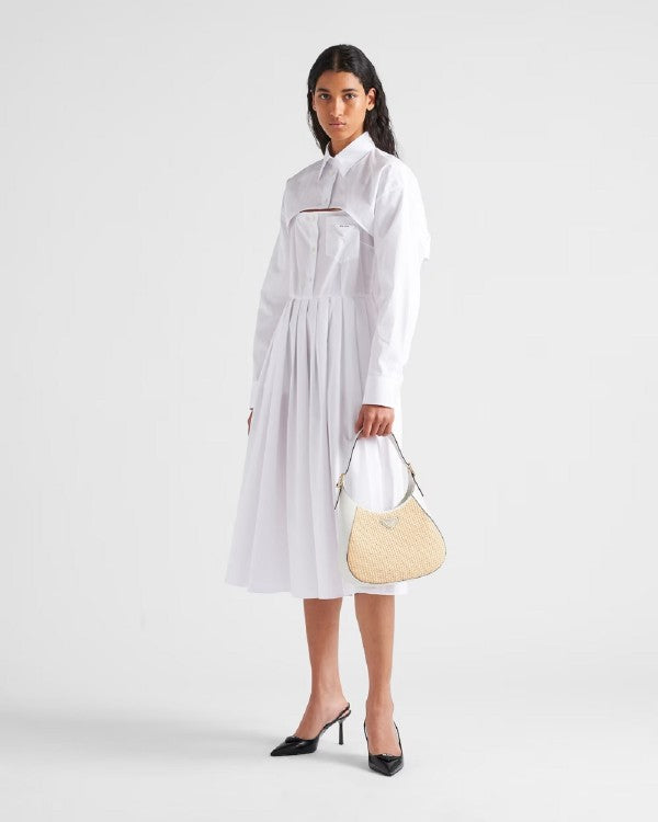 Prada Jute Shoulder Bag With OG Box & Dust Bag