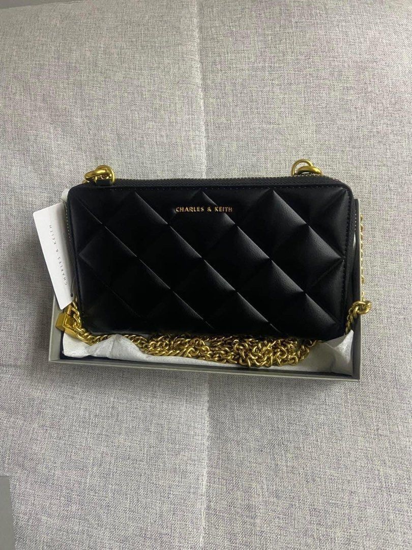 Charles & Keith CK Chain On Wallet With OG Box & Dust Bag