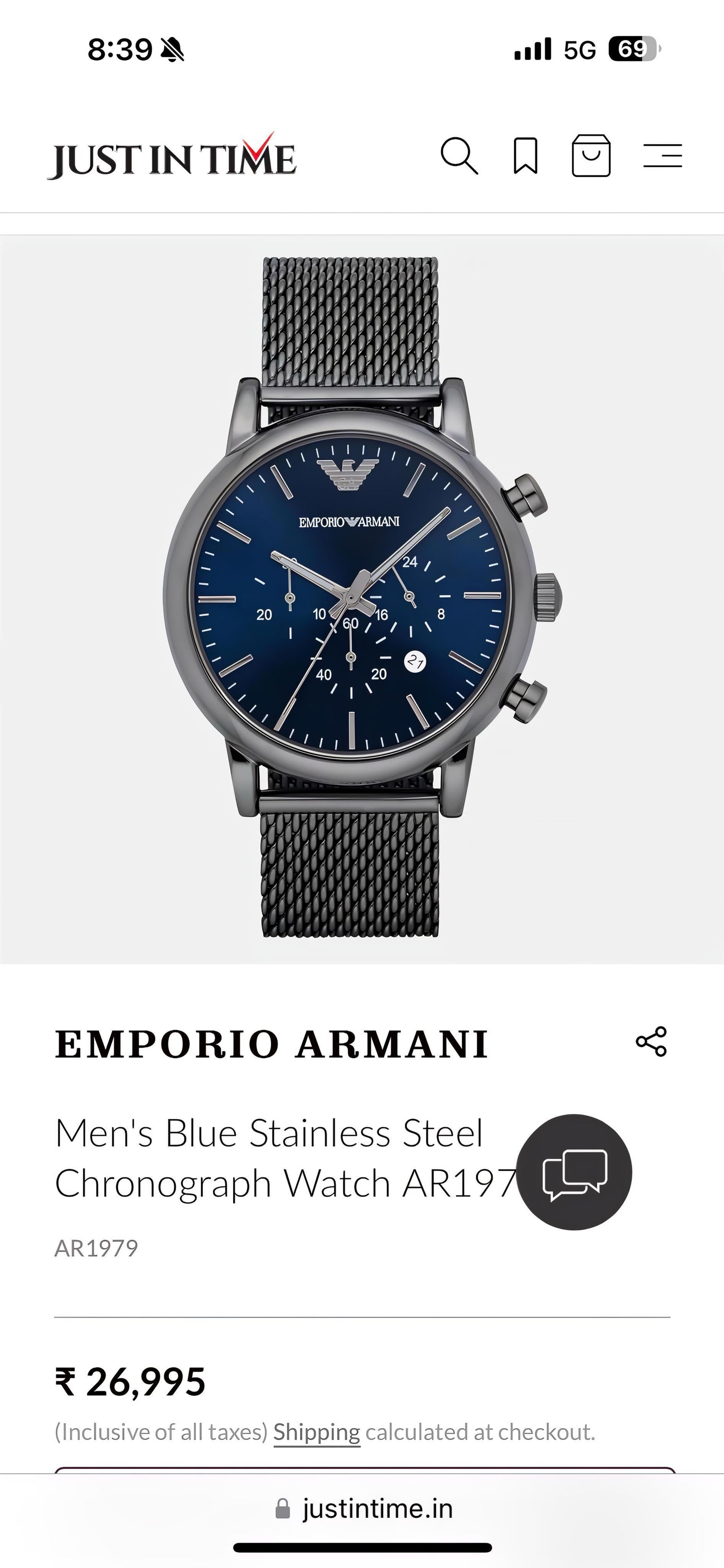 Emporio Armani Luigi Z-Black Collection