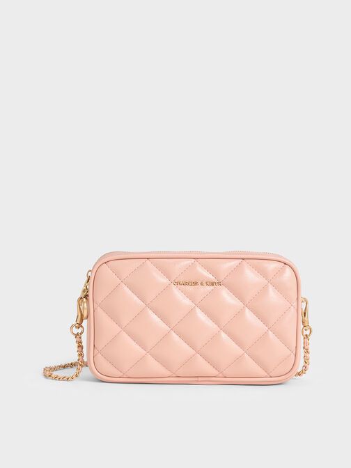 CHARLES & KEITH APFRA QUILTED CROSSBODY SLING BAG
