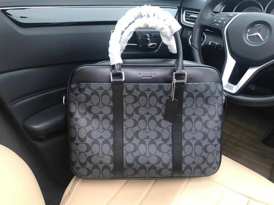 COACH PERRY SIGNATURE BRIEFCASE LAPTOP BAGS
