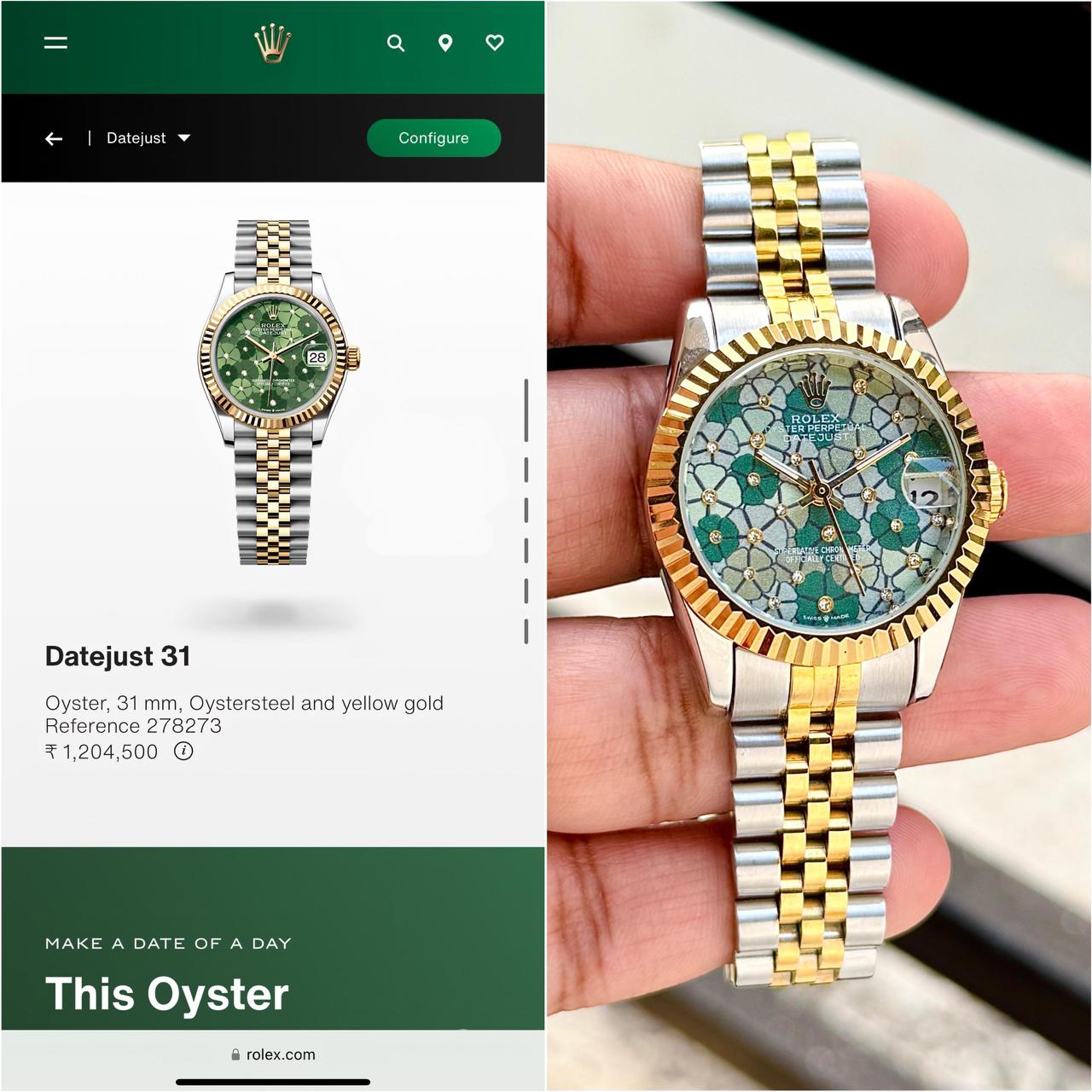 Rolex DateJust For Her Original Model Series