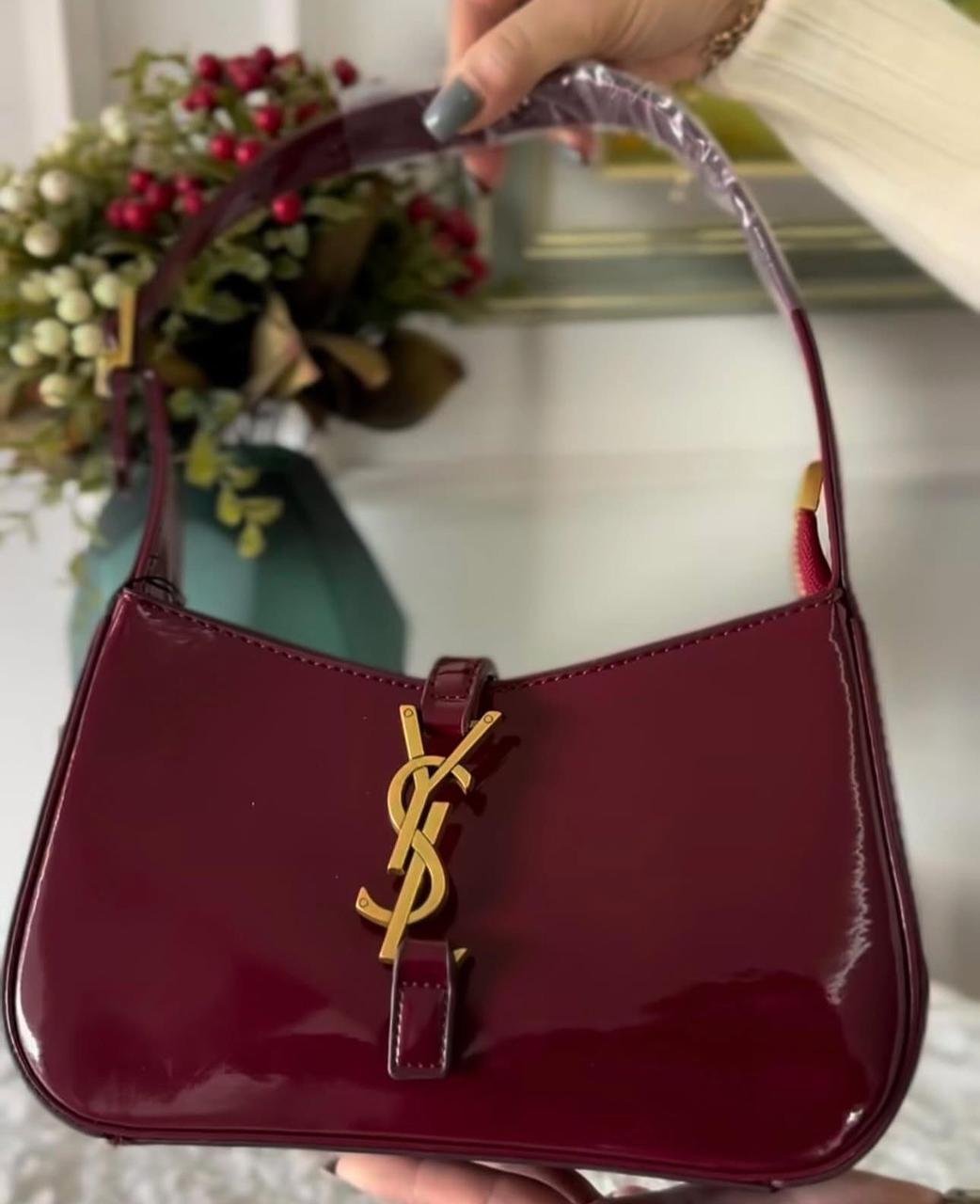 YSL PATENT LE 5 a 7 SHOUDER BAG