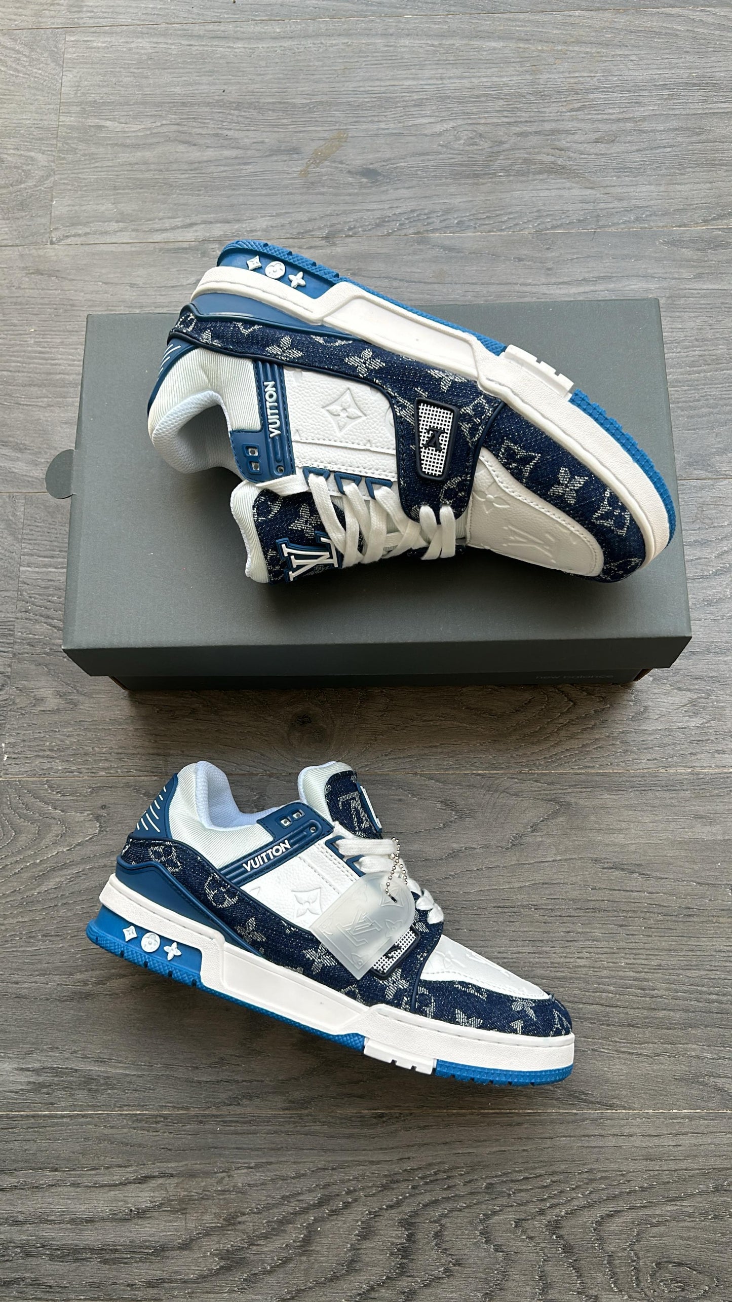 Louis Vuitton Inspired Sneakers Blue