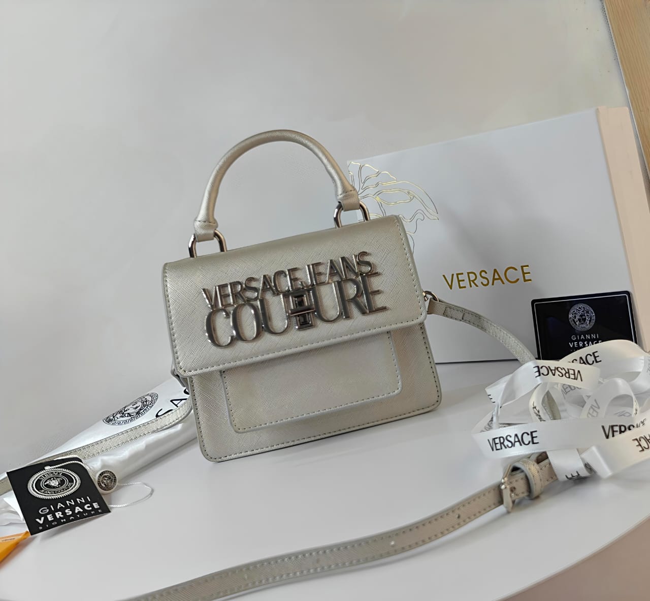 VERSACE JEANS COUTURE LOGO LOCK BAGS