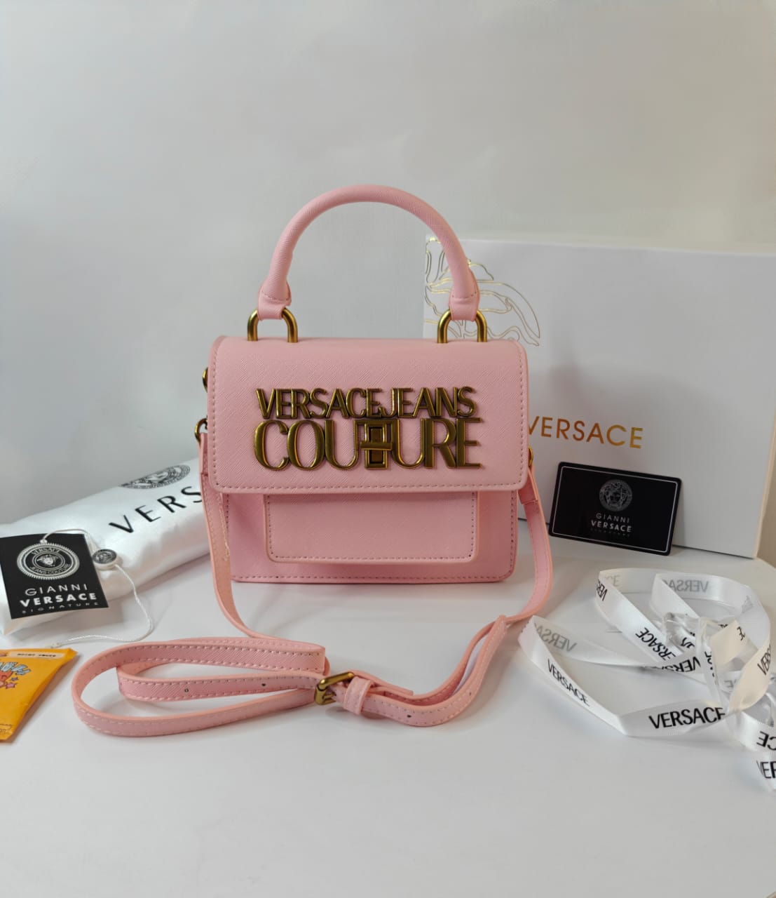 VERSACE JEANS COUTURE LOGO LOCK BAGS