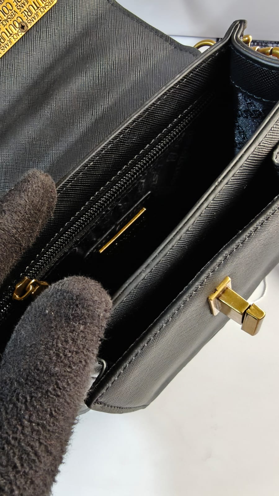 VERSACE JEANS COUTURE LOGO LOCK BAGS