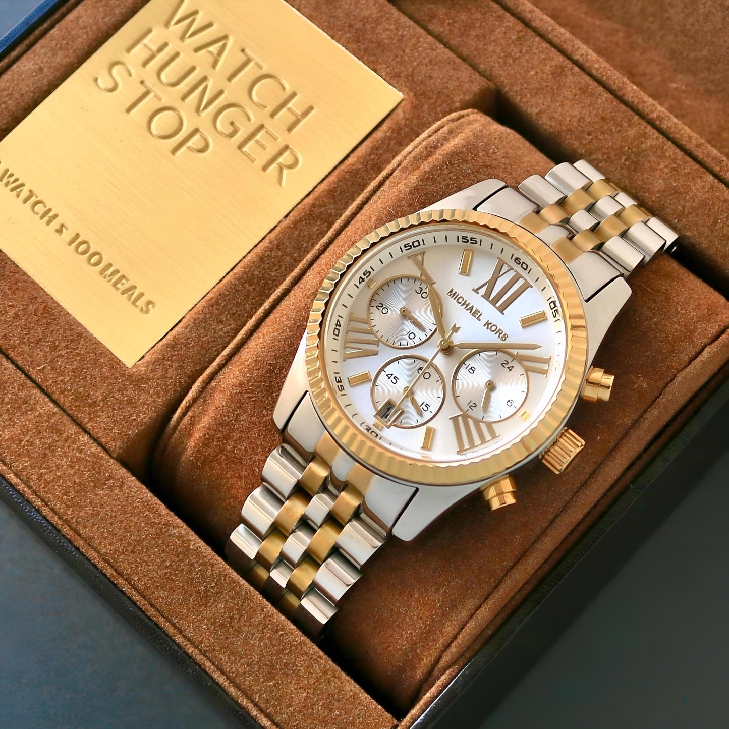 Beautiful Michael Kors Women's Lexington Gold-Silver