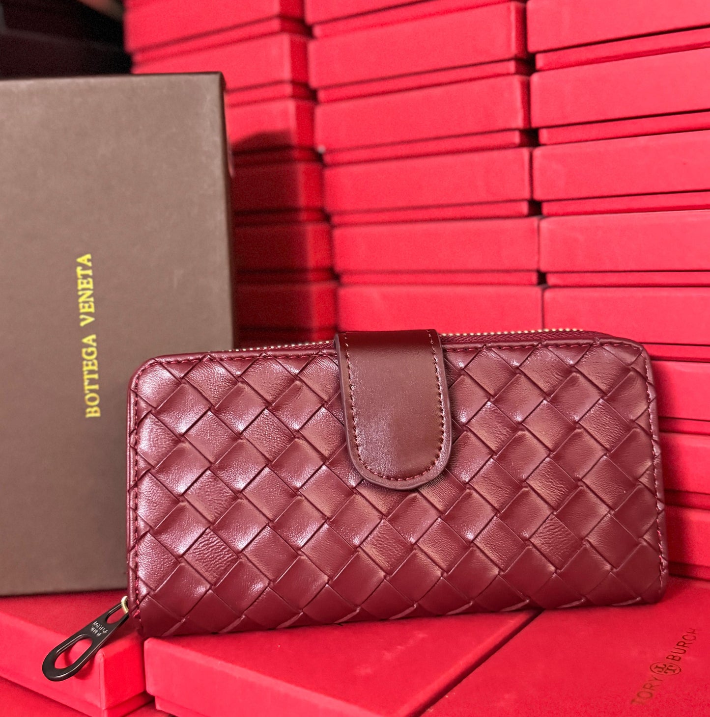 BOTTEGA VENETA LONG ZIPPER + BOOK FOLD WALLETS