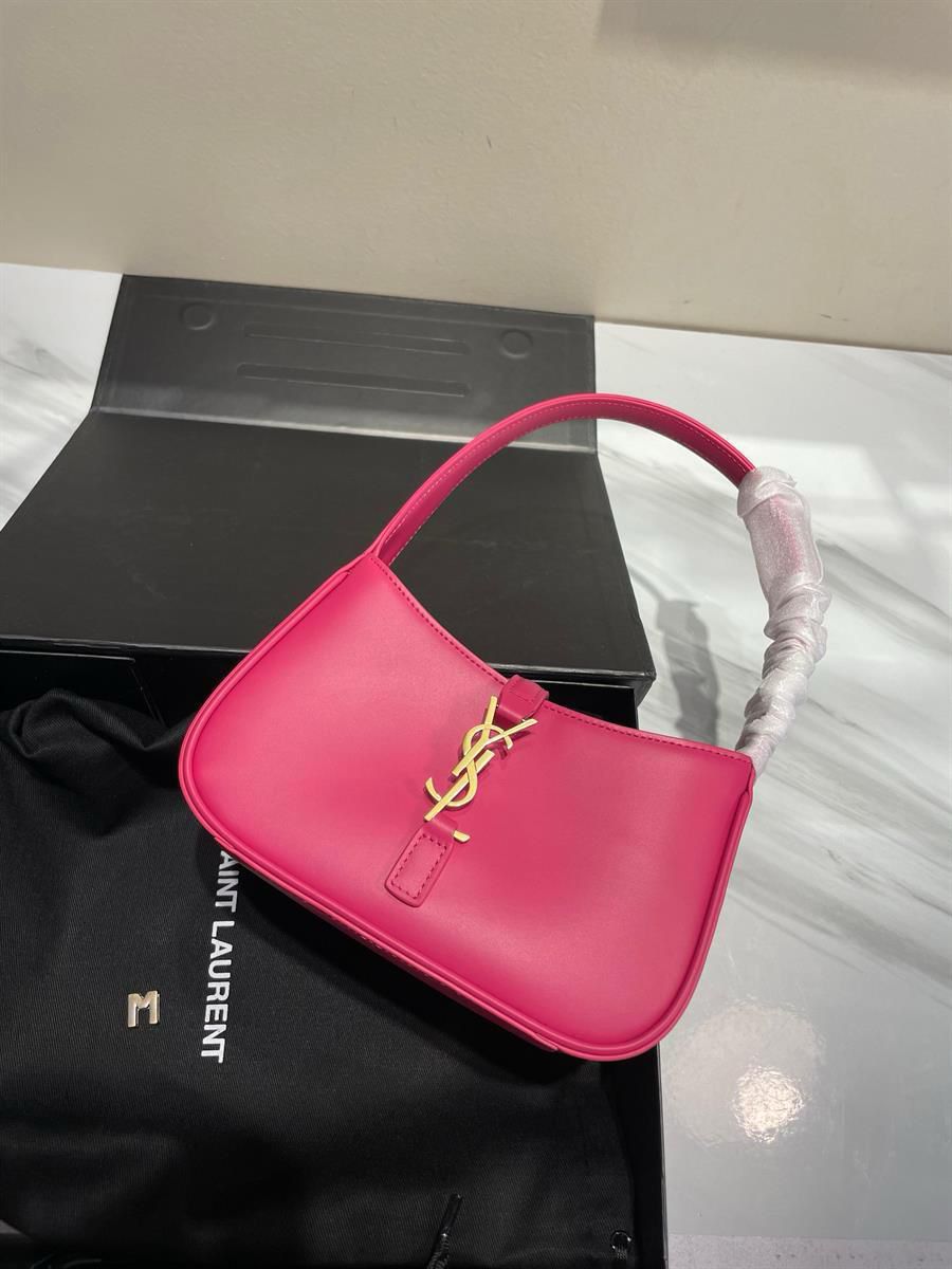 YSL WOMENS CROCO AND PLAIN LE 5 A 7 HOBO