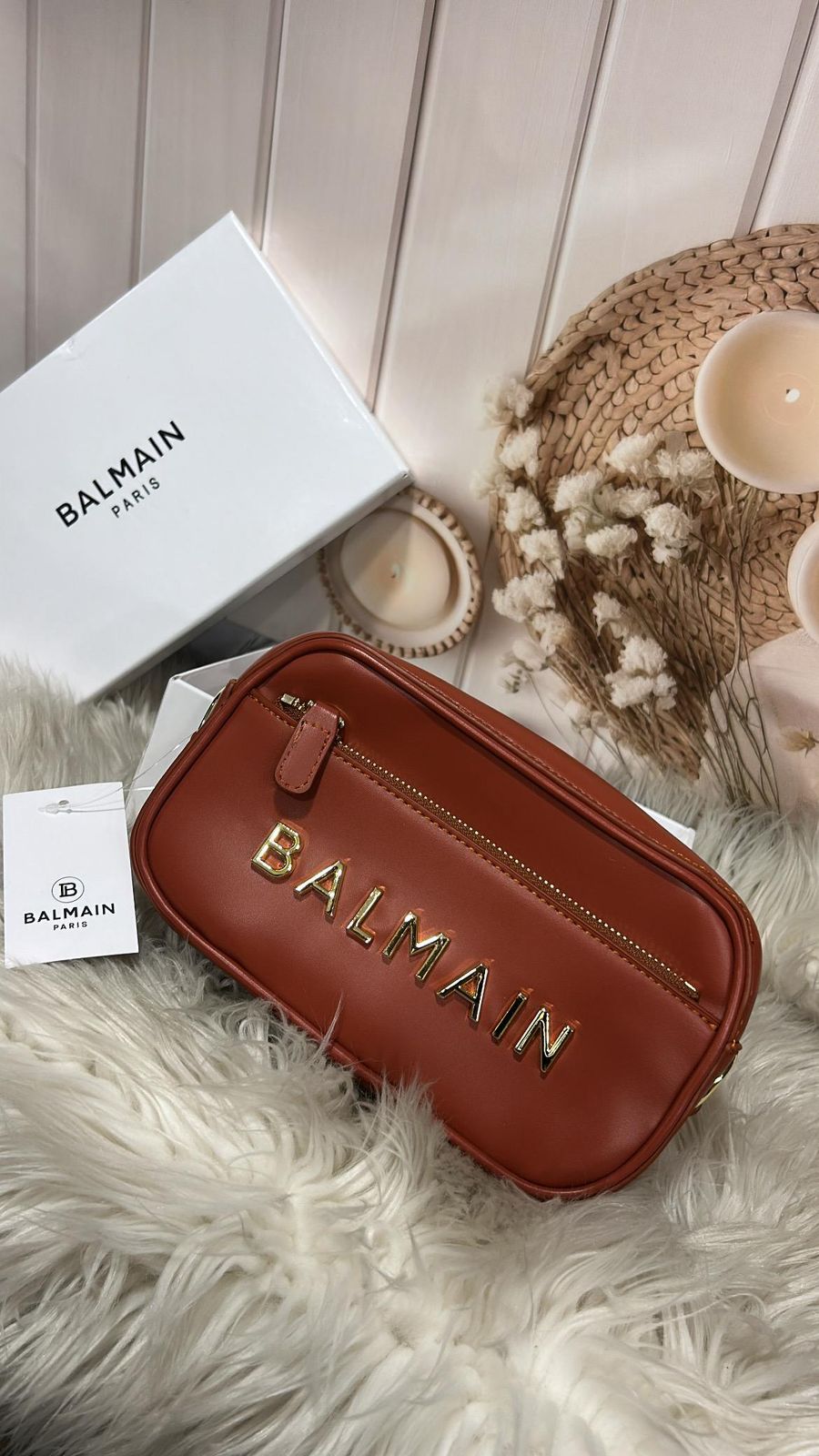 Balmain Metal Embellished Camera crossbody Bag