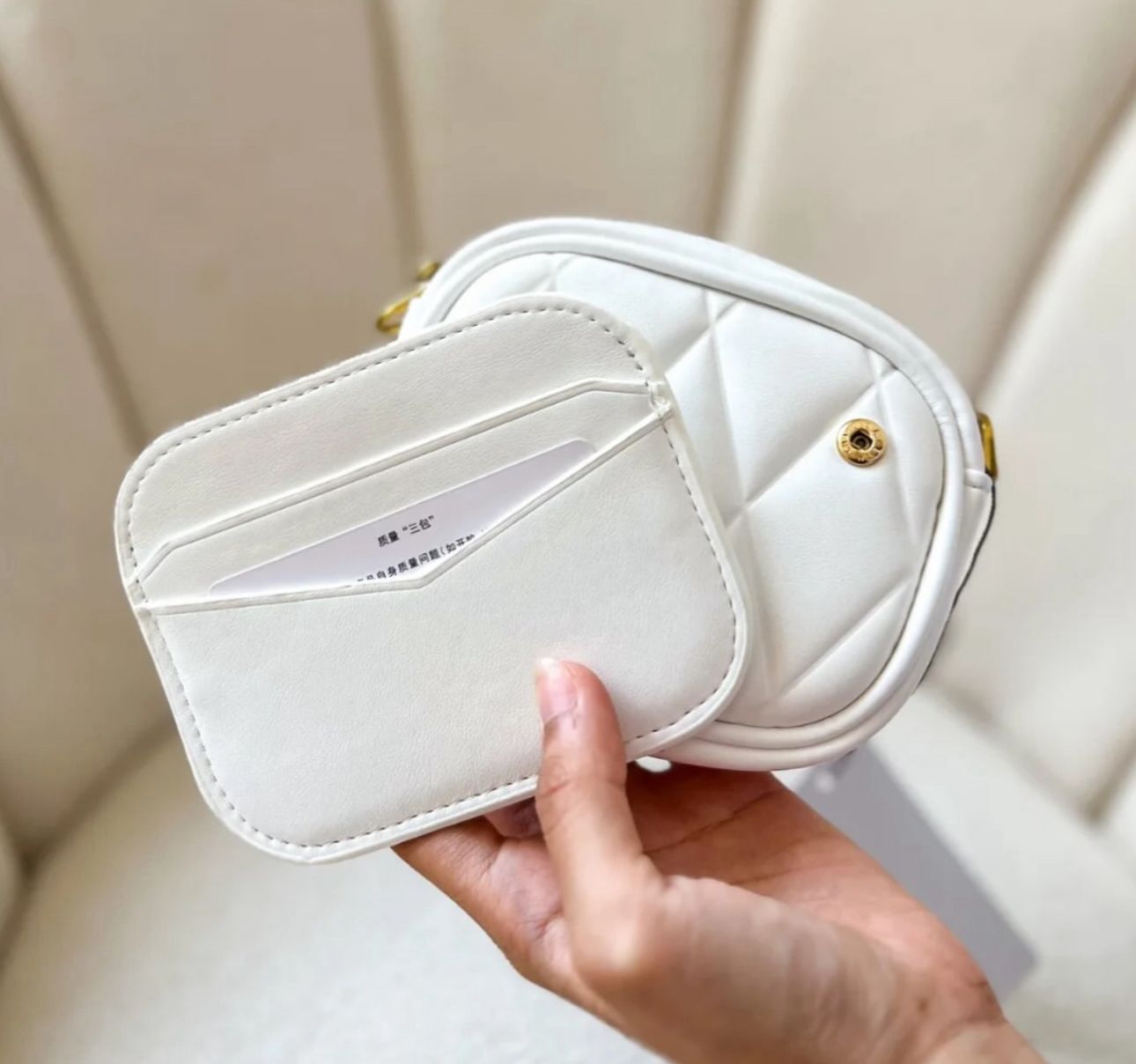 CHARLES & KEITH ARWEN QUILTED NANO SLING BAG