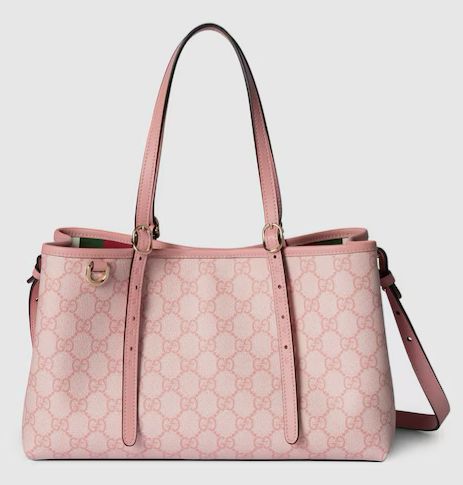 GUCCI EMBLEM TOTE WITH CHARM