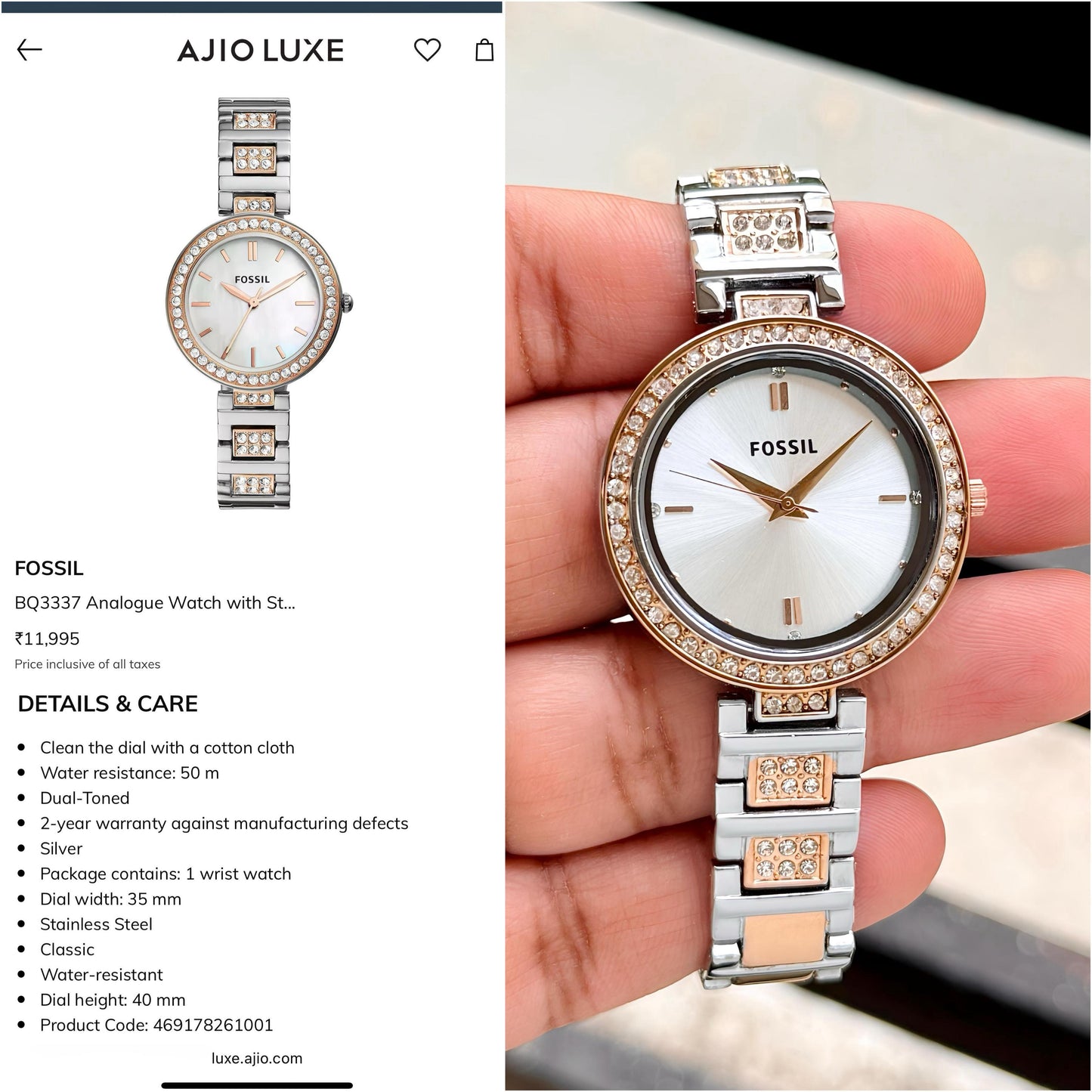 Fossil Women's Premium Karli Collection Original Model Series Now