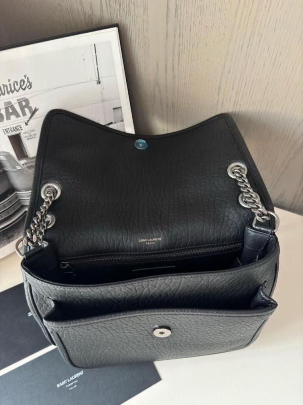 YSL Saint Laurent Niki Large Leather Premium Shoulder Bag With OG Box