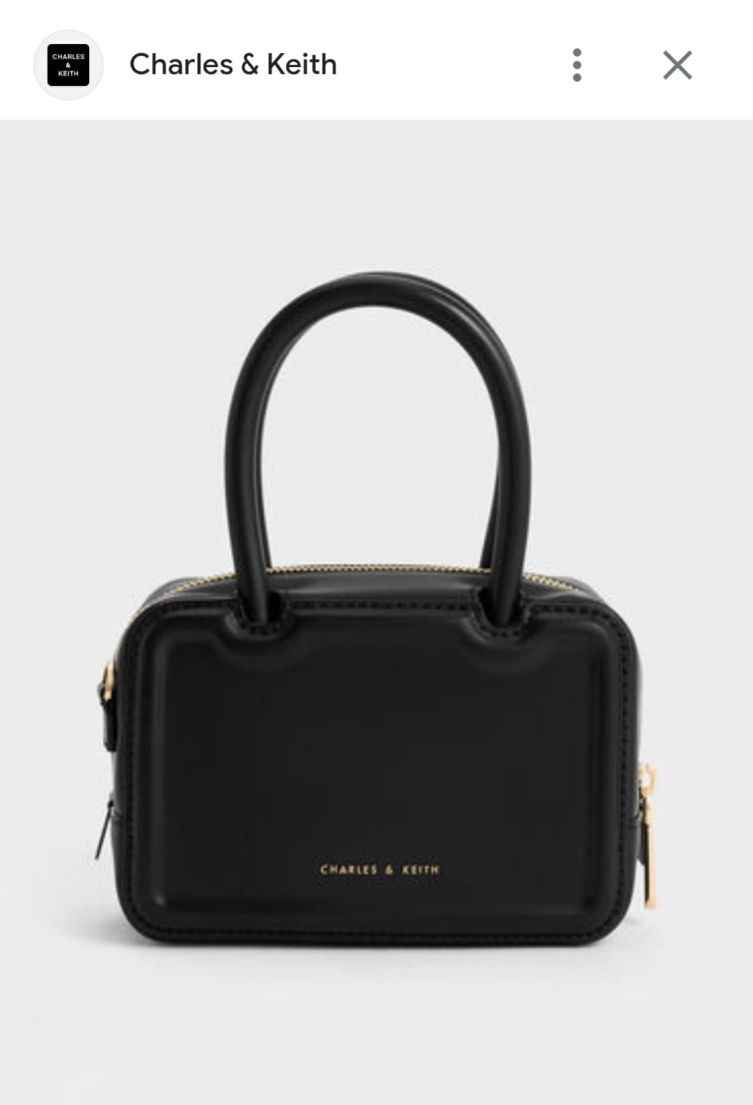CHARLES & KEITH PERLINE ELONGATED TOP HANDLE BAGS